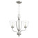 Jardin Three Light Chandelier in Satin Nickel|Clear Seeded (19|6127-3-265)