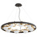 Nimbus Eight Light Chandelier in Textured Black|Aged Brass (19|606-8-6980)
