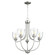 Enclave Five Light Chandelier in Satin Nickel|Clear Seeded (19|6059-5-265)