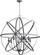 Celeste Eight Light Chandelier in Zinc (19|6009-8-17)