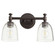Rossington Two Light Vanity in Oiled Bronze|Clear Seeded (19|5122-2-286)
