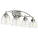 Barkley Four Light Vanity in Satin Nickel|Clear Seeded (19|5069-4-265)