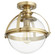 One Light Ceiling Mount in Aged Brass (19|38-13-80)