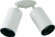 3128 Bullet Fixtures Two Light Ceiling Mount in White (19|3128-2-6)