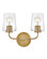 Kline LED Vanity in Heritage Brass (531|853452HB-CL)