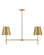 Blake LED Linear Chandelier in Lacquered Brass (531|83445LCB)