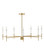 Hux LED Chandelier in Lacquered Brass (531|83077LCB)