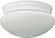 3015 Plain Mushrooms Two Light Ceiling Mount in White (19|3015-8-6)