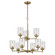 Winslow Nine Light Chandelier in Natural Brass (12|44031NBR)