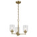 Winslow Three Light Mini Chandelier in Natural Brass (12|44029NBR)