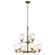 Shailene Nine Light Chandelier in Natural Brass (12|43672NBR)