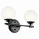 Benno Two Light Vanity in Black (12|55171BK)