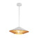 Daphne One Light Pendant in White/Brown Cotton Rope (452|PD633215WHBR)