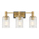Concord Three Light Bathroom Vanity in Matte Black with Warm Brass (51|8-1102-3-143)