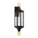Glendale One Light Outdoor Wall Lantern in Matte Black/Weathered Brushed Brass (51|5-279-144)