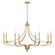 Preserve Eight Light Chandelier in Warm Brass (51|1-6415-8-322)