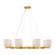 Isla Blanca Eight Light Chandelier in Warm Brass (51|1-3173-8-322)