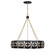Venice Six Light Chandelier in Metropolis Black and Gold (51|1-2493-6-104)