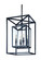 Morgan Four Light Lantern in Matte Black (67|F9994-MB)