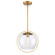 Circumference One Light Mini Pendant in Lacquered Brass (45|90101/1)