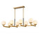 Gillian Eight Light Linear Chandelier in Natural Brass (45|90067/8)