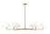 Leila Six Light Chandelier in Luxe Gold (224|744-63R-LG)