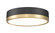 Algar LED Flush Mount in Matte Black / Modern Gold (224|1006F12-MB-MGLD-LED)