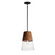 Carpenter One Light Mini Pendant in Walnut / Black (16|91622CLWNBK)