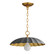 Primrose One Light Pendant in Dark Grey / Gold Leaf (16|18055DGGL)