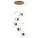 Amulet LED Pendant in Black / Natural Aged Brass (86|E24035-24BKNAB)