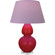 Double Gourd One Light Table Lamp in Ruby Red Glazed Ceramic w/Lucite Base (165|RR23L)