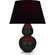 Double Gourd One Light Table Lamp in Obsidian Glazed Ceramic w/Lucite Base (165|OS23K)