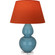 Double Gourd One Light Table Lamp in Steel Blue Glazed Ceramic w/Lucite Base (165|OB23T)