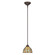 Kami One Light Mini Pendant in Vintage Bronze (10|TFKM1508VB)