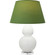 Double Gourd One Light Table Lamp in Matte Lily Glazed Ceramic w/Lucite (165|MLY62G)
