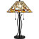 Tiffany Two Light Table Lamp in Matte Black (10|TF5619MBK)