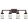 Squire Four Light Bath Fixture in Rustic Black (10|SQR8604RK)