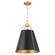 Ellen One Light Pendant in Matte Black|Aged Brass (19|861-1-5980)