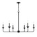 Herring Six Light Chandelier in Matte Black (59|97426-MB)