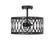 Arelyn One Light Semi-Flush Mount in Matte Black (59|4212-MB)