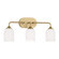 Emile Three Light Vanity in Satin Bronze (1|GLV1023SB)