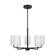 Rhett Five Light Chandelier in Midnight Black (1|GLC1015MBK)