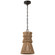 Antigua LED Pendant in Bronze and Natural Abaca (268|CHC 5020BZ/NAB)