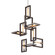 Enigma Seven Light Chandelier in Textured Bronze (67|F6187-TBZ/SS)