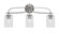 Cavella Three Light Bath Bar in Graphite (200|3913-GP-530)
