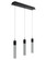 The Original Glacier Snow Avenue Three Light Flush Mount /Pendant in Black (192|HF1900-3-GL-BK-SNW)