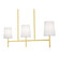 Rose Three Light Linear Pendant in Satin Brass (162|ROSP3605CBSB)