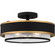 Quoizel Semi-Flush Mount Three Light Semi Flush Mount in Earth Black (10|QSF5572EK)