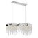 Crystal Falls LED Island Chandelier in Polished Nickel (10|PCCL1033PK)
