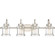 Danbury Four Light Bath Fixture in Brushed Nickel (10|DNY8604BN)